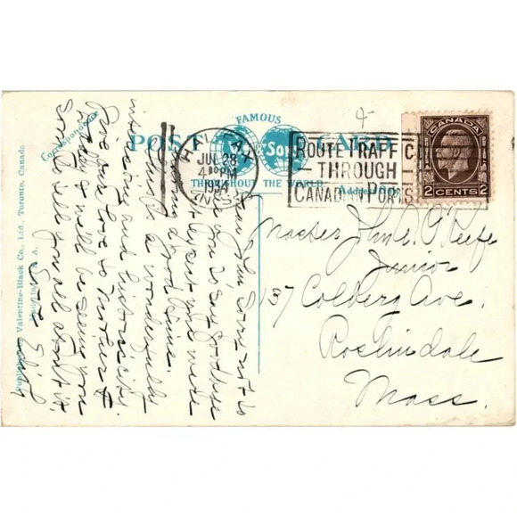 Arms of Nova Scotia (By Royal Warrant 1625) Postcard - Picture 2 of 2